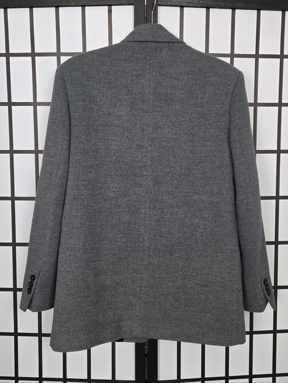 ZARA Heather Charcoal Grey Two-Button  Blazer